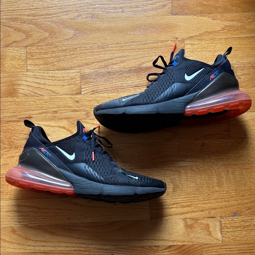Nike Air Max 270 Black and Red Sneakers